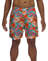 17" Elastic Waist Side Panel Swimshorts