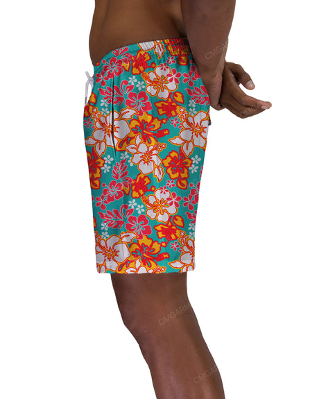 17" Elastic Waist Side Panel Swimshorts