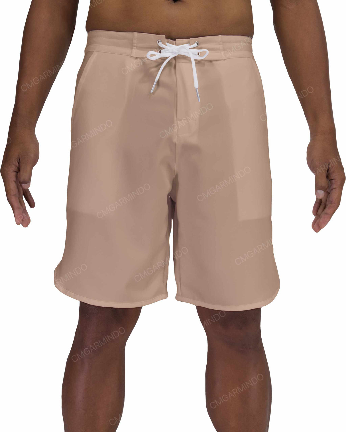 19" Fixed Waist Dolphin Hem Boardshorts