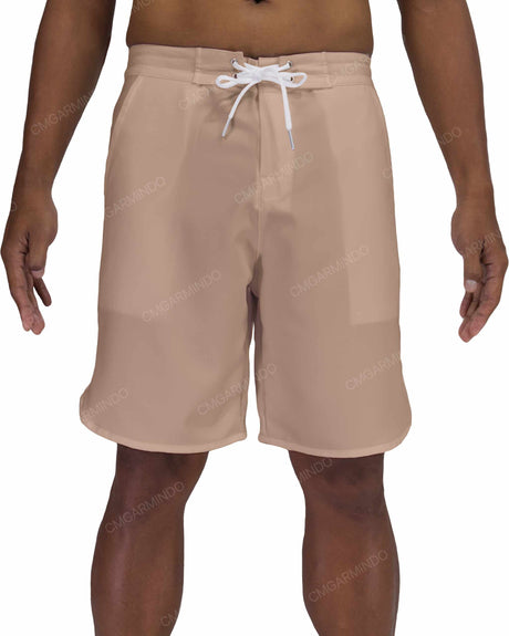 19" Fixed Waist Dolphin Hem Boardshorts