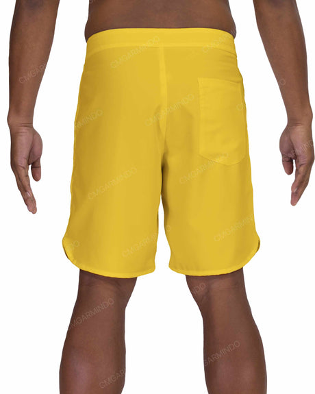 19" Fixed Waist Dolphin Hem Boardshorts