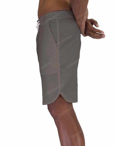19" Fixed Waist Dolphin Hem Boardshorts