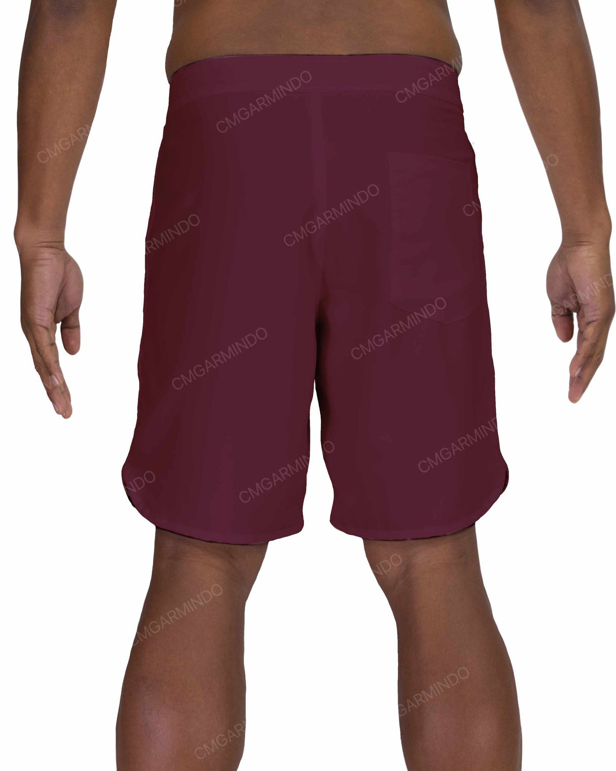19" Fixed Waist Dolphin Hem Boardshorts