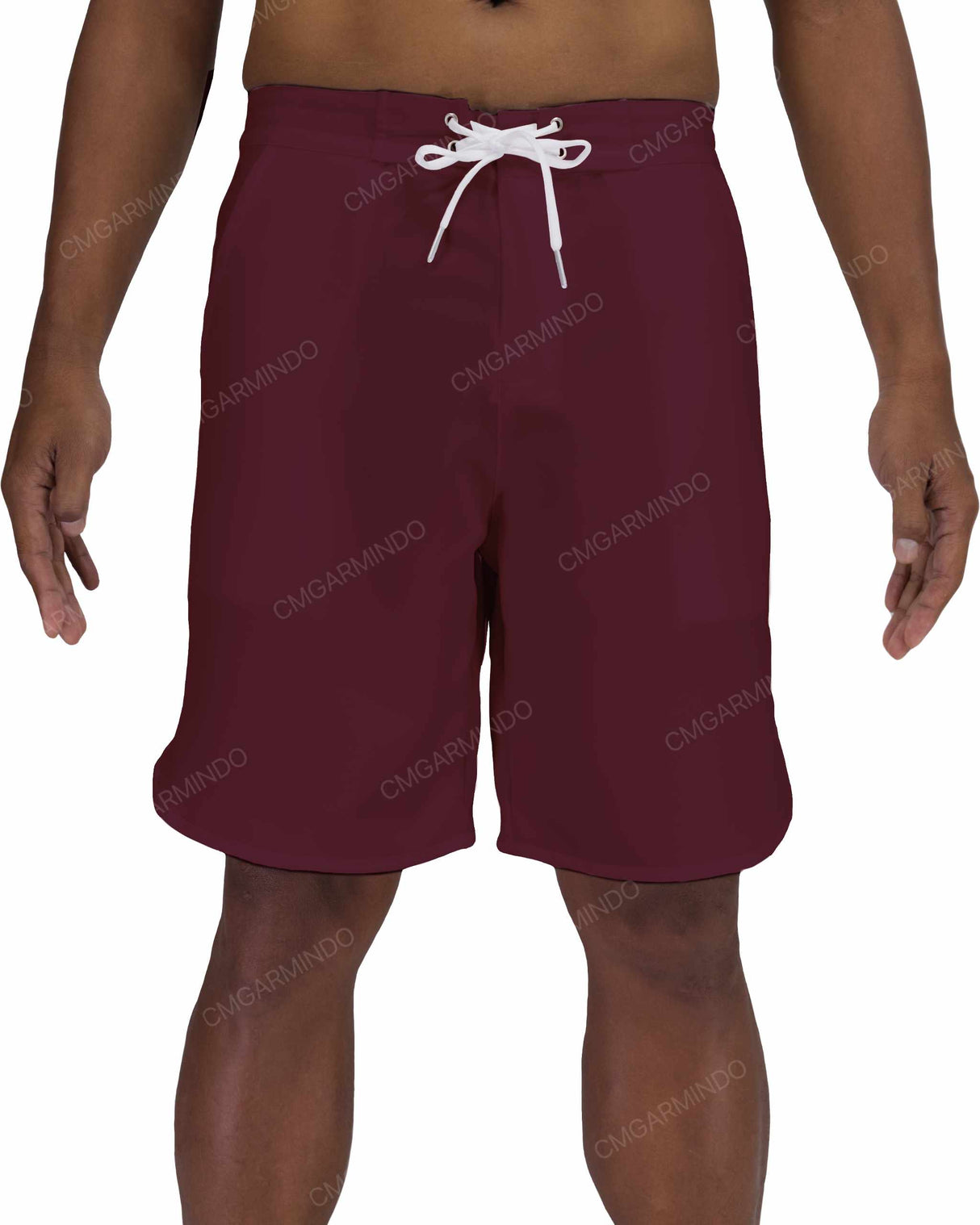 19" Fixed Waist Dolphin Hem Boardshorts