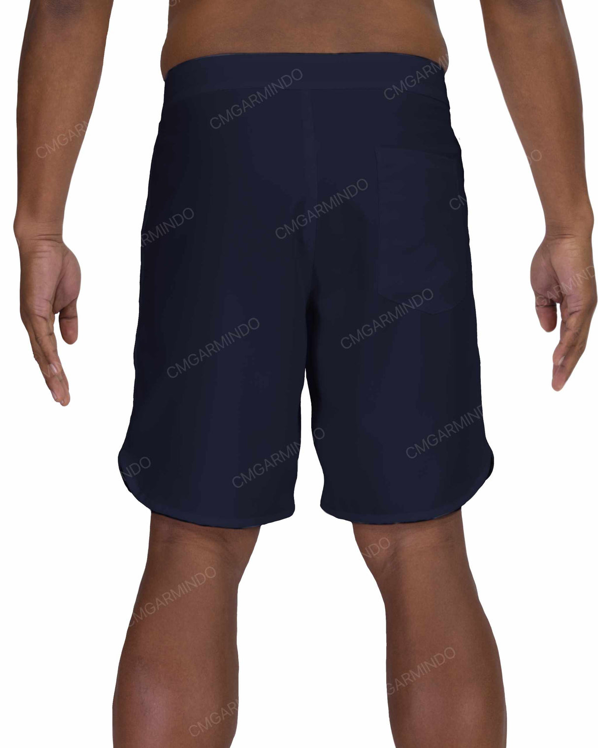 19" Fixed Waist Dolphin Hem Boardshorts