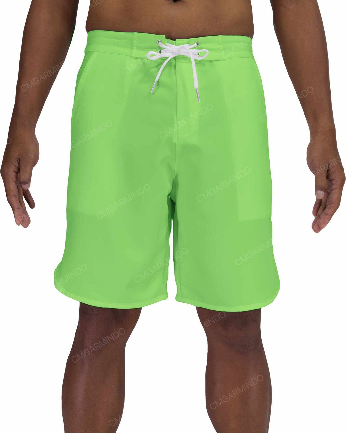 19" Fixed Waist Dolphin Hem Boardshorts