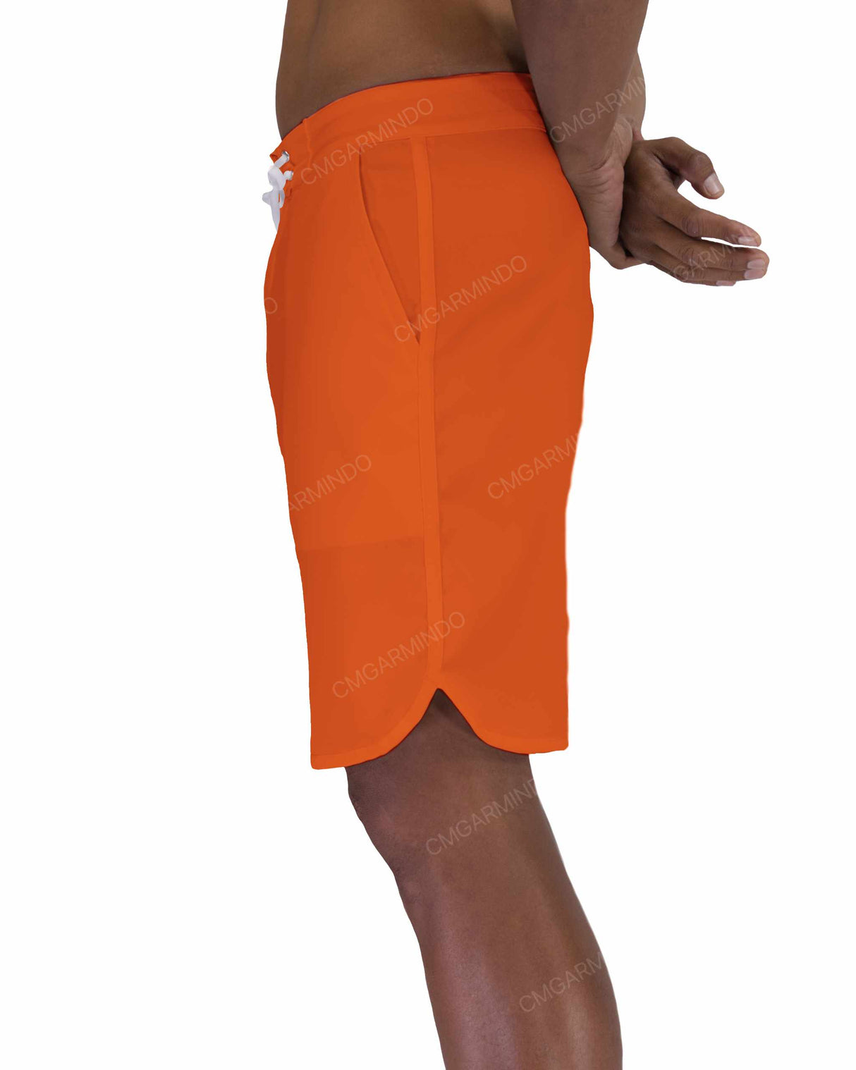 19" Fixed Waist Dolphin Hem Boardshorts