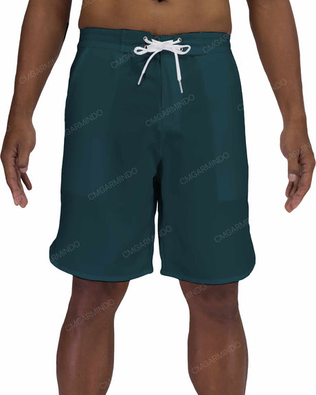 19" Fixed Waist Dolphin Hem Boardshorts
