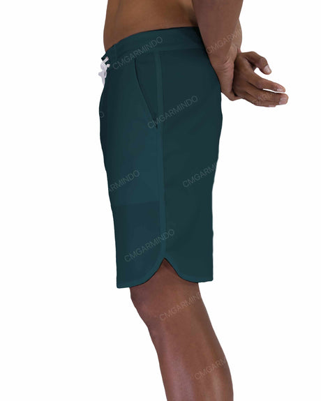 19" Fixed Waist Dolphin Hem Boardshorts