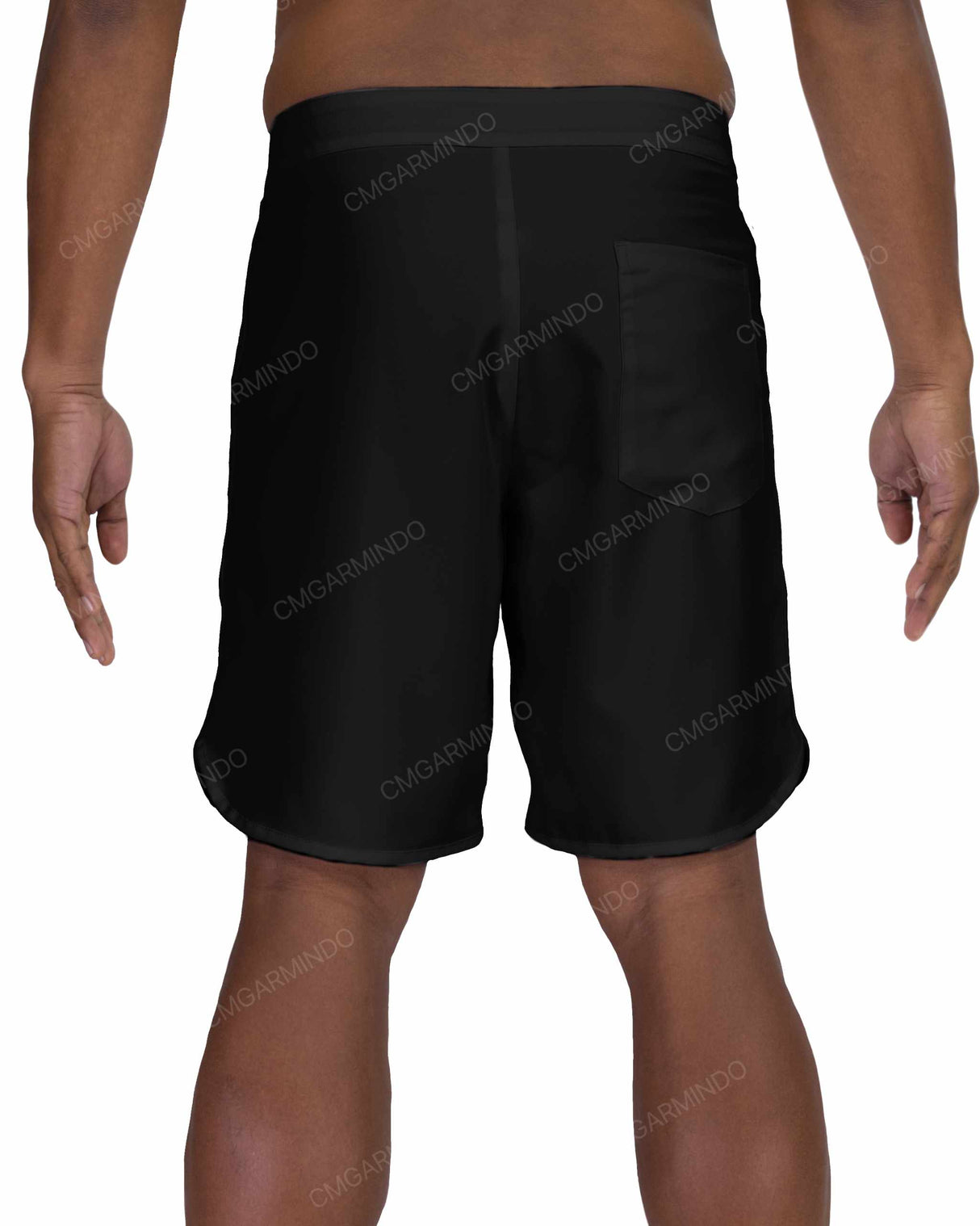 19" Fixed Waist Dolphin Hem Boardshorts