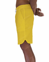 19" Fixed Waist Dolphin Hem Boardshorts