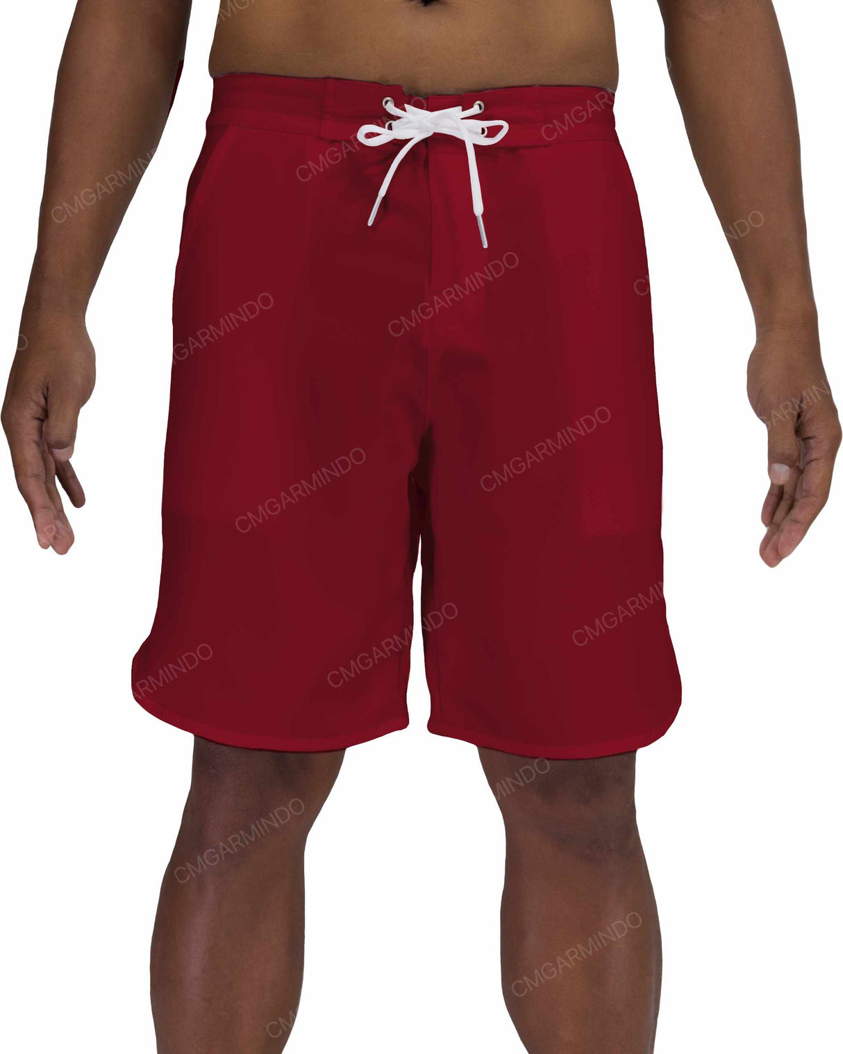 19" Fixed Waist Dolphin Hem Boardshorts