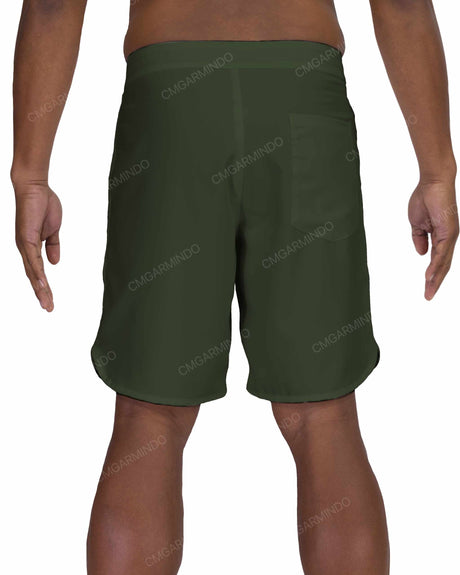 19" Fixed Waist Dolphin Hem Boardshorts