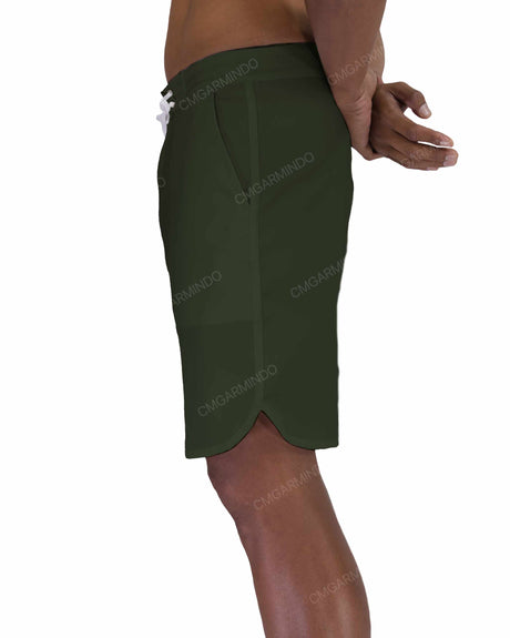 19" Fixed Waist Dolphin Hem Boardshorts