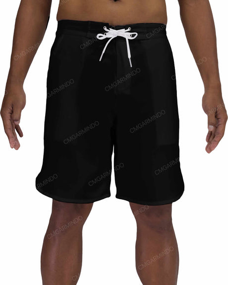 19" Fixed Waist Dolphin Hem Boardshorts