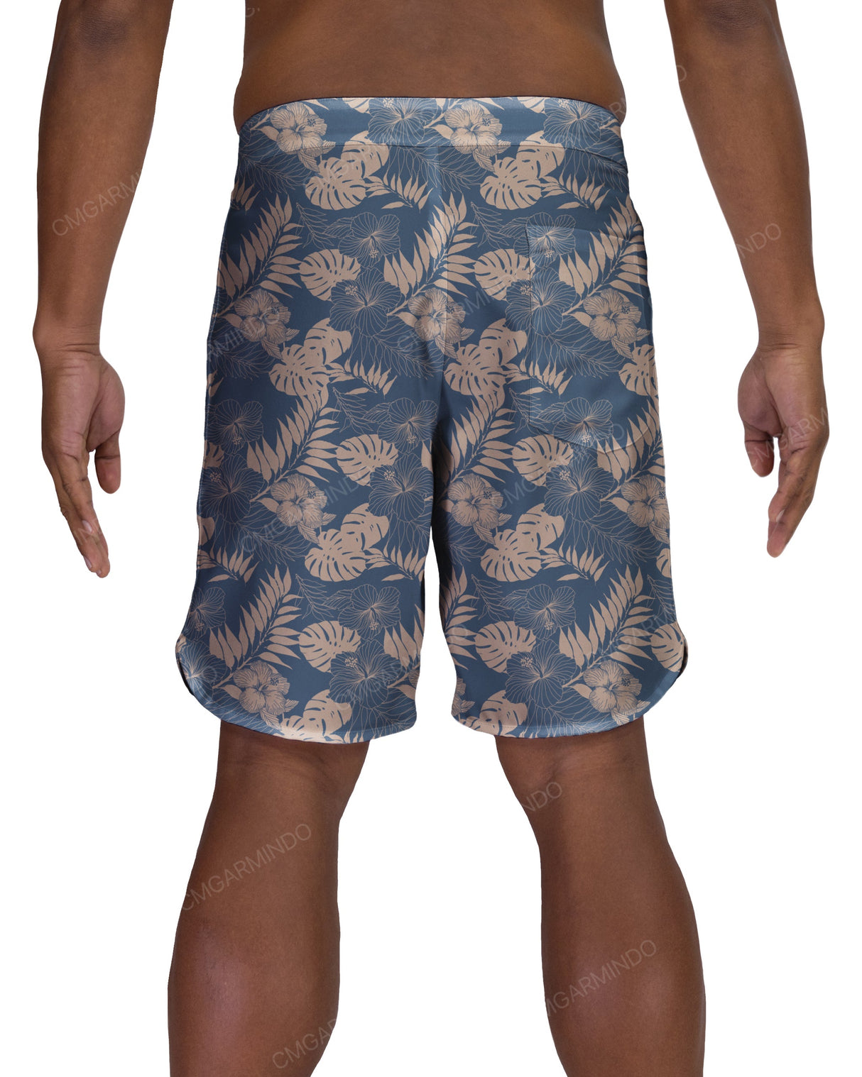 19" Fixed Waist Dolphin Hem Boardshorts
