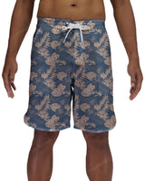 19" Fixed Waist Dolphin Hem Boardshorts