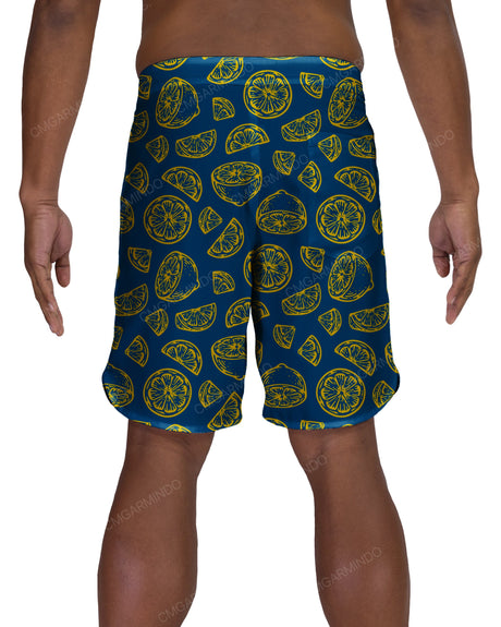 19" Fixed Waist Dolphin Hem Boardshorts