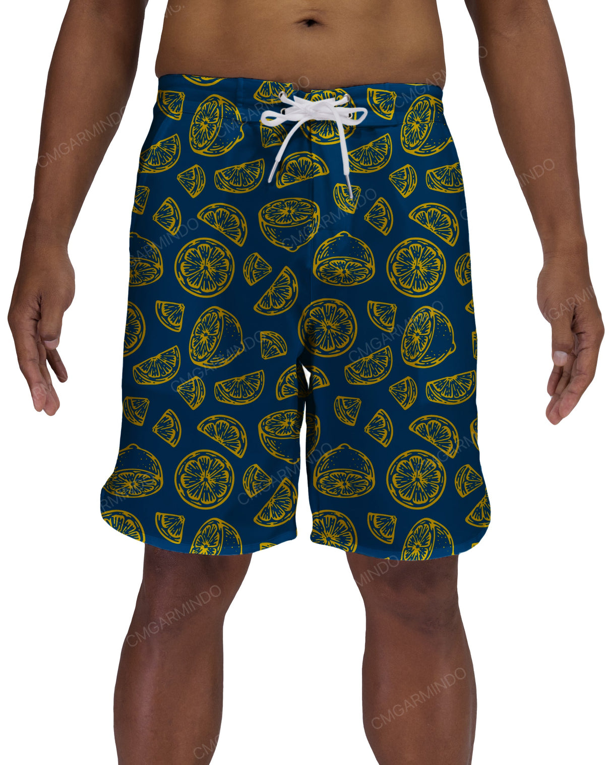 19" Fixed Waist Dolphin Hem Boardshorts