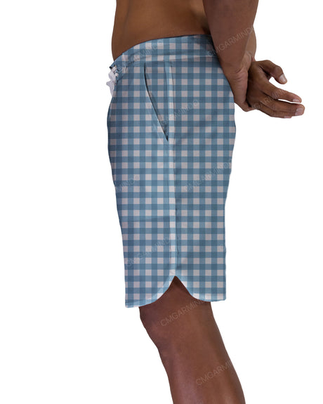 19" Fixed Waist Dolphin Hem Boardshorts