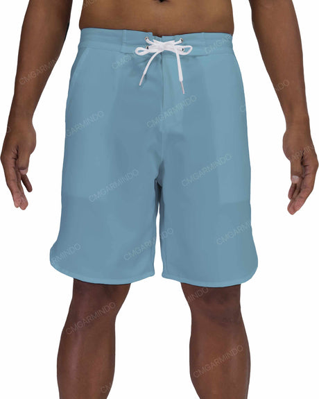 19" Fixed Waist Dolphin Hem Boardshorts