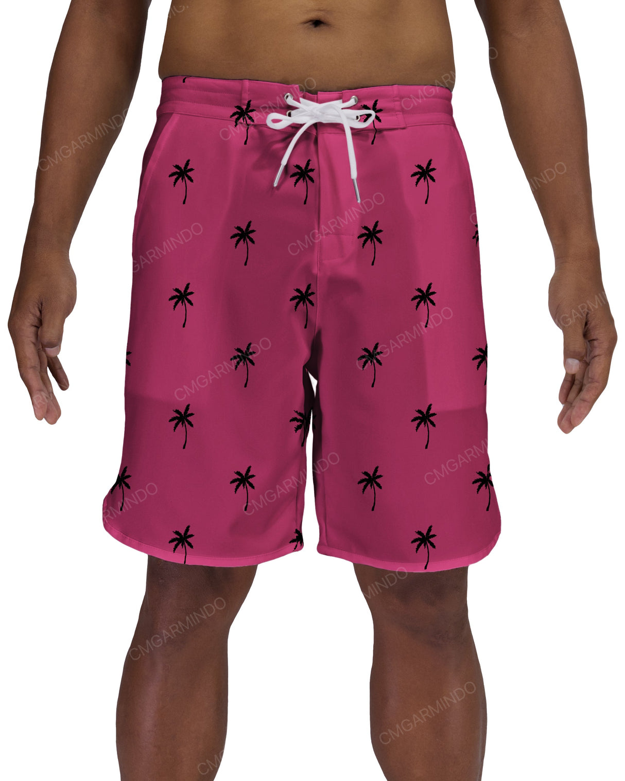 19" Fixed Waist Dolphin Hem Boardshorts
