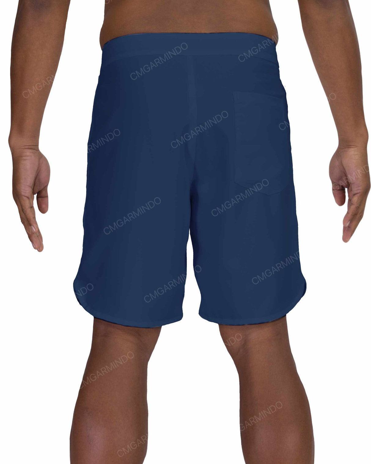 19" Fixed Waist Dolphin Hem Boardshorts