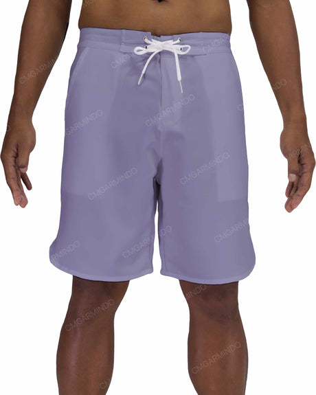 19" Fixed Waist Dolphin Hem Boardshorts