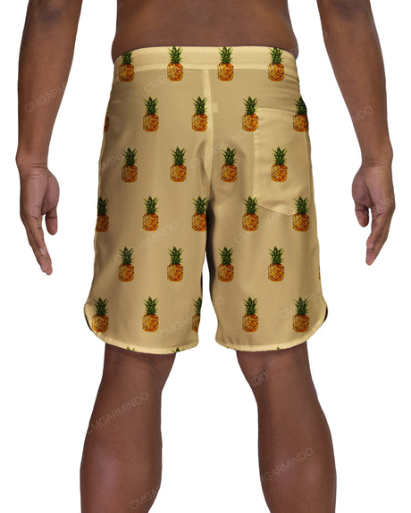 19" Fixed Waist Dolphin Hem Boardshorts