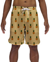 19" Fixed Waist Dolphin Hem Boardshorts