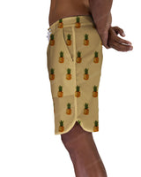 19" Fixed Waist Dolphin Hem Boardshorts