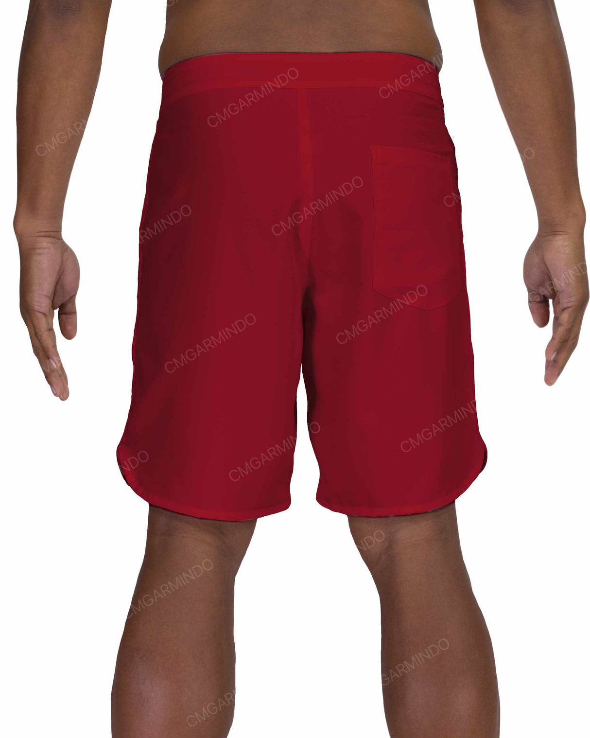 19" Fixed Waist Dolphin Hem Boardshorts
