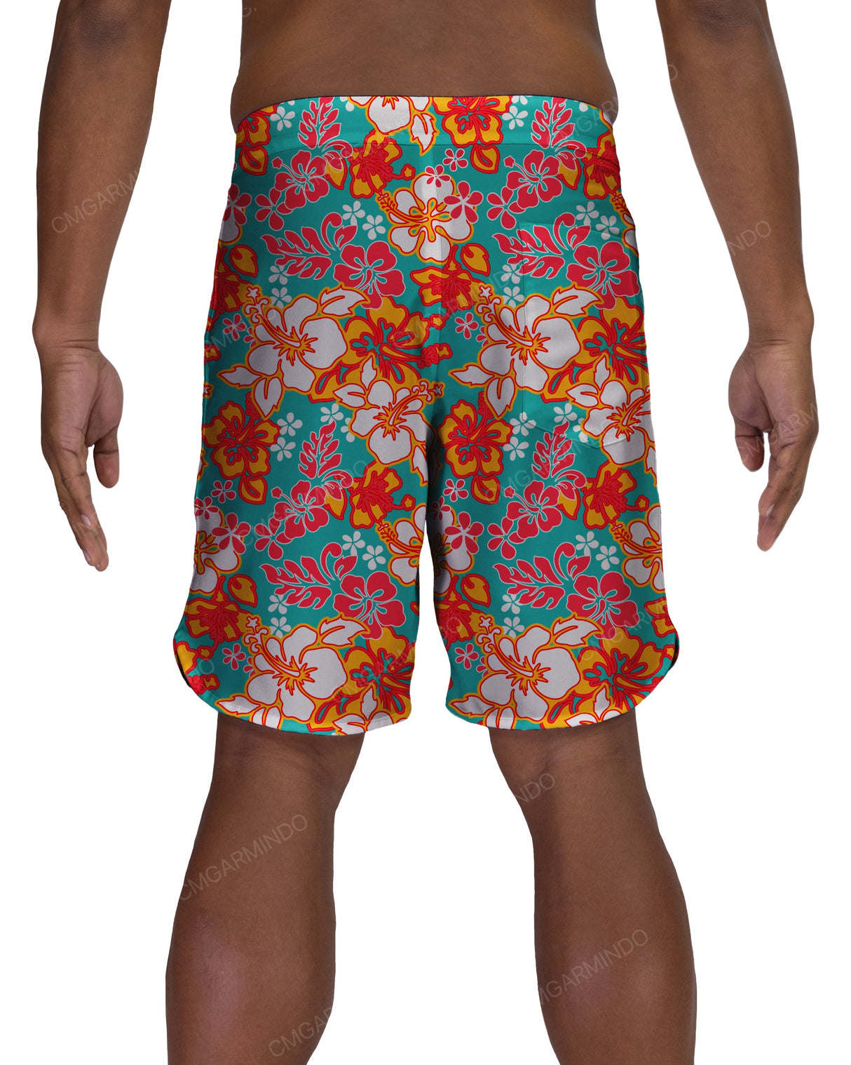 19" Fixed Waist Dolphin Hem Boardshorts