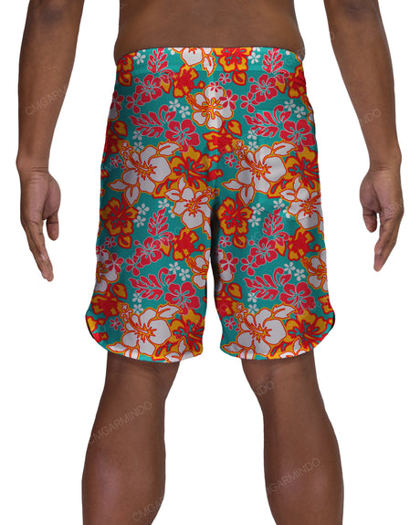 19" Fixed Waist Dolphin Hem Boardshorts