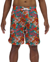 19" Fixed Waist Dolphin Hem Boardshorts