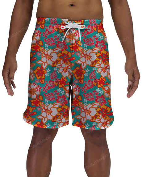 19" Fixed Waist Dolphin Hem Boardshorts