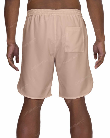 19" Elastic Waist Dolphin Hem Swimshorts