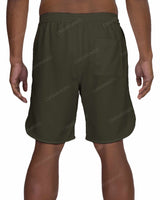 19" Elastic Waist Dolphin Hem Swimshorts