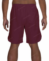 19" Elastic Waist Dolphin Hem Swimshorts