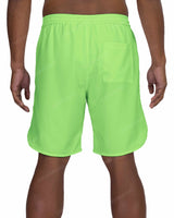19" Elastic Waist Dolphin Hem Swimshorts