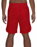 19" Elastic Waist Dolphin Hem Swimshorts