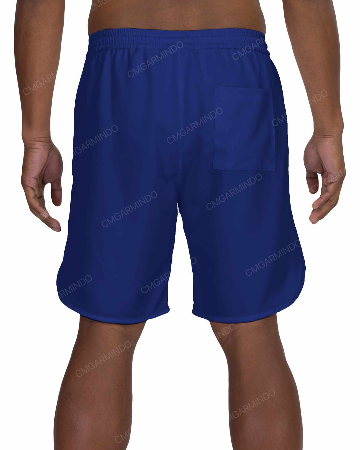 19" Elastic Waist Dolphin Hem Swimshorts