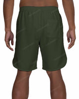 19" Elastic Waist Dolphin Hem Swimshorts