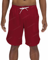 19" Elastic Waist Dolphin Hem Swimshorts