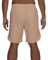 19" Elastic Waist Dolphin Hem Swimshorts