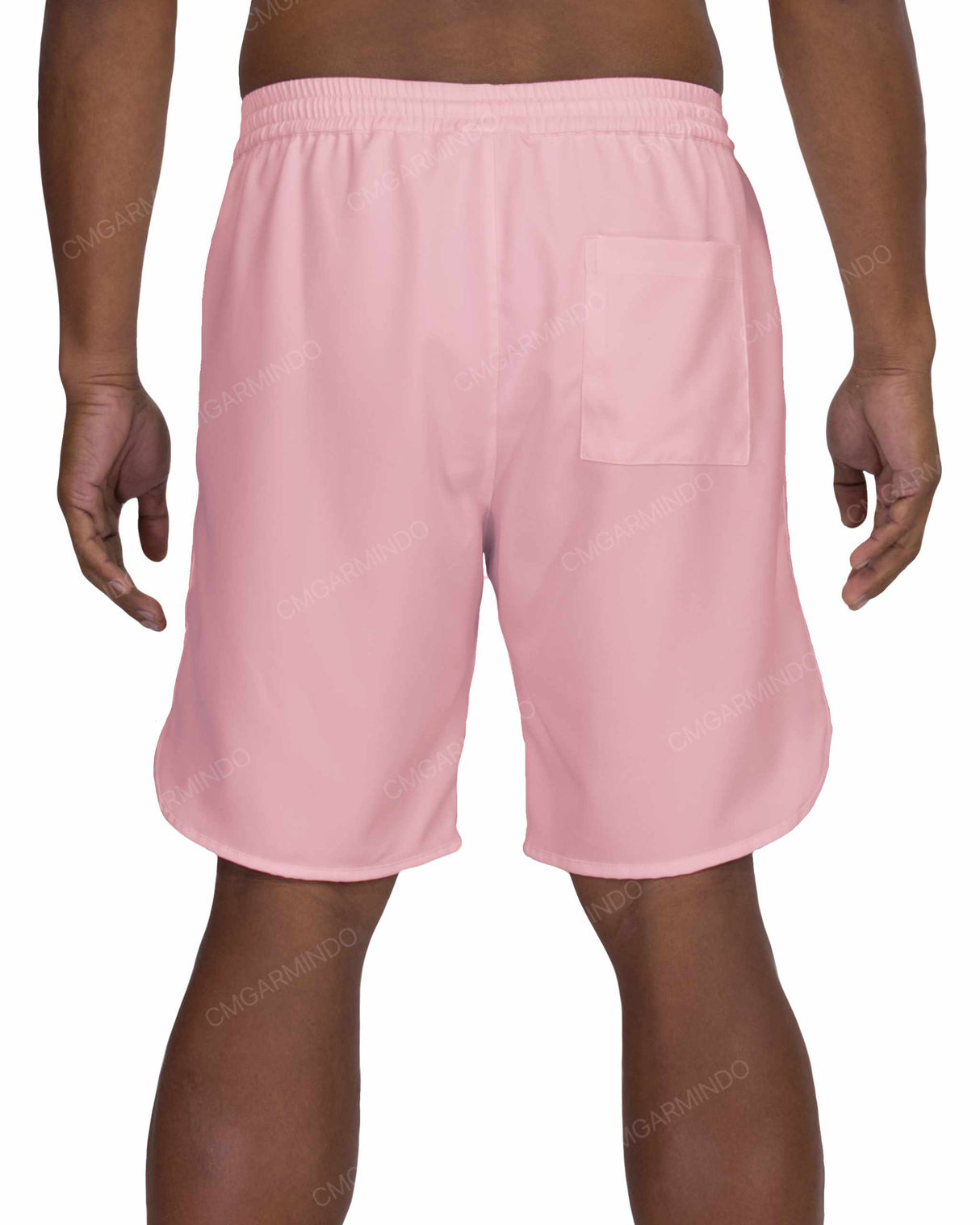 19" Elastic Waist Dolphin Hem Swimshorts