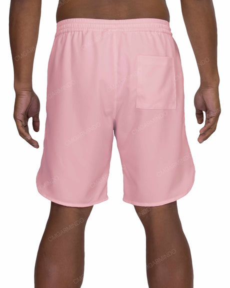 19" Elastic Waist Dolphin Hem Swimshorts