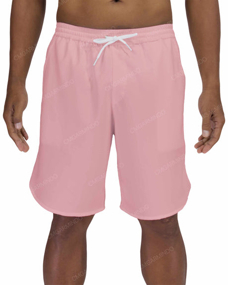19" Elastic Waist Dolphin Hem Swimshorts