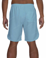 19" Elastic Waist Dolphin Hem Swimshorts