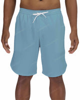 19" Elastic Waist Dolphin Hem Swimshorts